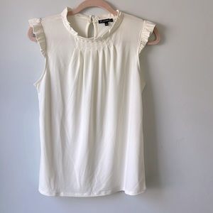 Adrianna Papell High Neck Pleated Blouse